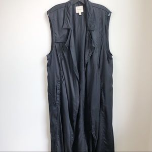 sleeveless trench coat jacket